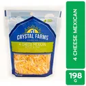 Queso Mexicano Rallado Crystal Farms Paquete 198 G