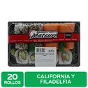 Sushi Combinacion California Y Filadelfia 20 Piezas Matsuri Unidad