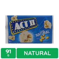 Palomita Natural Act Ii Paquete 91 G