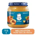 Colado Vidrio Melocoton Gerber Frasco 113 G