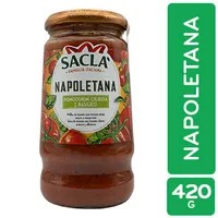 Salsa Tomate Preparada Napolitana Sacla Frasco 420 G