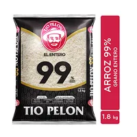 Arroz Blanco 99% Tio Pelon Paquete 1800 G