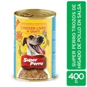 Alimento Perro Humedo Adulto Pollo Salsa Super Perro Lata 400 G