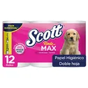 Papel Higienico Doble Hoja Rindemax 12u Scott