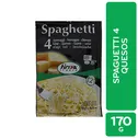 Pasta Alimenticia Preparada Spaguetti 4 Quesos Firma Italia Paquete 170 G