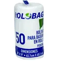 Bolsa Basura Pequeña Blanca Rollo Termoencogibles Bolsa 50 Unid