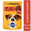 Alimento Perro Humedo Adulto Res Raza Pequeña Pedigree Bolsa 100 G