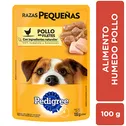 Alimento Perro Humedo Adulto Pollo Raza Pequeña Pedigree Bolsa 100 G