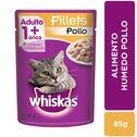 Alimento Gato Adulto Humedo Pollo Whiskas Bolsa 85 G