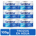 Atun Lomo Trozos Agua Light 6u Sardimar Paquete 630 G