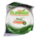 Plato Bagazo #9 Compostable Ecosunrise Paquete 10 Unid