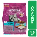 Alimento Gato Adulto Seco Pescado Whiskas Bolsa 1.5 Kg