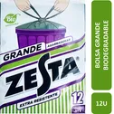 Bolsa Basura Grande Verde Agarradera Bio Zesta Bolsa 12 Unid