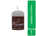 Decoracion Candela Votiva Blanco Frangus Unidad