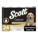 Papel Higienico Doble Hoja Esencias 24u Scott Paquete 2241.6 G