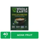 Edulcorante Polvo Stevia Monk Fruit Whole Earth Caja 80 G