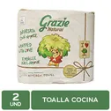 Toalla De Cocina Biodegradable 100% Reciclada Grazie Paquete 472 G