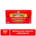 Te Negro Organico Desayuno Ingles Twining Caja 50 G