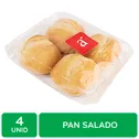 Pan Hamburguesa Masa Madre Auto Mercado Bolsa 4 Unid