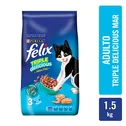 Alimento Gato Adulto Seco Sabor Mar Felix Bolsa 1.5 Kg