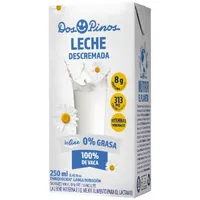 Leche 0% Grasa Descremada Dos Pinos Caja 250 Ml