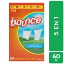 Suavizante Toalla Secadora Fresh Pelo Mascotas Bounce Caja 60 Unid