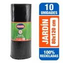 Bolsa Basura Jardin Negra Rollo Reciclada Virutex Paquete 10 Unid