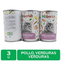 Alimento Gato Adulto Humedo Pollo Con Verduras Petlicious