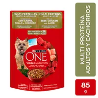 Alimento Perro Humedo Adulto Y Cachorro Carne Y Pollo Toda Raza Purina One