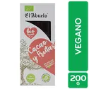 Turron Natural Cacao Frutas Vegano El Abuelo Caja 200 G