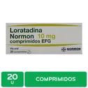 Antihistaminico Adulto Loratadina 10 Mg Normon Caja 20 Unid