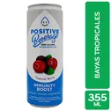 Agua Gasificada Saborizada Bayas Tropicales Zero Positive Lata 355 Ml