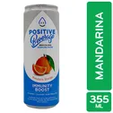 Agua Gasificada Saborizada Mandarina Naranja Zero Positive Lata 355 Ml