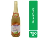 Vino Sin Alcohol Uva Blanca 100% Jugo Kedem Botella 750 Ml