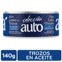 Atun Lomo Trozos Aceite Soya Selección Auto Lata 140 G