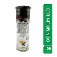 Sal Con Pimienta Negra Con Molinillo Selección Auto Frasco 100 G