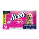 Papel Higienico Doble Hoja Rindemax 6u Scott Paquete 655.8 G