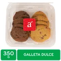 Galletas Chocolate Chips Y Doble Chocolate Auto Mercado Caja 350 G