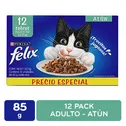 Alimento Gato Adulto Humedo Atun 12 Unid Felix