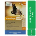 Antipulgas Interno Y Externo Pipeta Gato Hasta 4 Kg Advantage