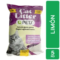 Arena Gato Limón Aglutinante Mas Q Pets