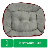 Cama Mascota Roja Rectangular Mushi
