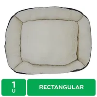 Cama Mascota Gris Rectangular Mushi