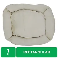 Cama Perro Beige Rectangular Mushi