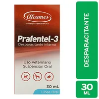 Desparasitante Líquido Amplio Espectro Mascota Prafentel Alcames