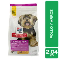 Alimento Perro Adulto Seco Pollo Y Arroz Raza Pequeña Hills Science Diet