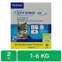 Desparasitante Externo Pipeta Gato 1-6 Kg Effipro Dúo Virbac