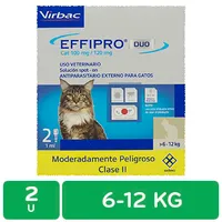 Desparasitante Externo Pipeta Gato 6-12kg Effipro Dúo Virbac