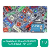 Alfombra Para Comedero Cool Cat Gris Dry Mate