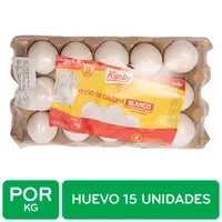 Huevo Blanco 15 Und Pipasa Kilogramo